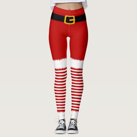 Leggings Costume du Père Noël (Devant)