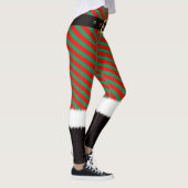 Leggings Costume du Père Noël coton rouge laine de coton Le (Droite)