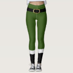 Leggings Costume Elf Père Noël moderne mignonne Noël drôle<br><div class="desc">Ces jolis leggings de Noël sont le costume parfait pour les elfes de Père Noël pour Noël matin ou fêtes de fin d'année.</div>