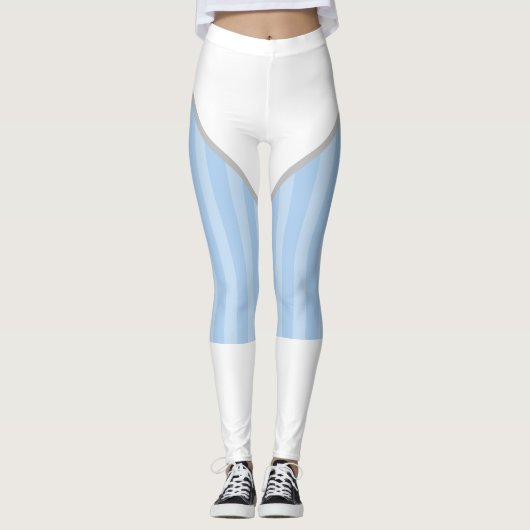 Leggings Costume Halloween bleu clair Super Héros (Devant)