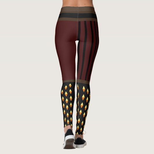 Leggings Costume Halloween Pirate élégant (Dos)