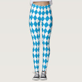 Leggings Costume Oktoberfest Bayern Bleu et blanc (Devant)