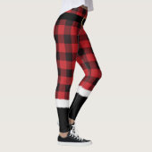 Leggings Costume Père Noël Plaid Moderne Cute Drôle Noël Le (Droite)