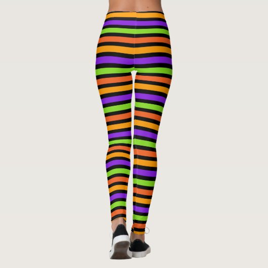 Leggings Costume rayé Halloween Candy Colours (Dos)