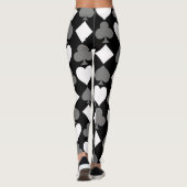 Leggings Costumes de carte, monochromatiques (Dos)