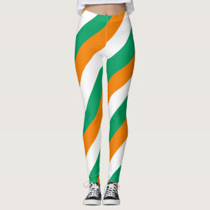 Leggings Côte d'Ivoire Couleurs du drapeau national Diagona