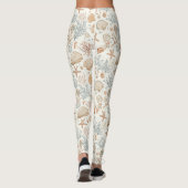 Leggings Côtière rustique - Coquillages, Starfish, Reef (32 (Dos)