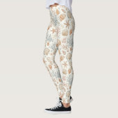 Leggings Côtière rustique - Coquillages, Starfish, Reef (32 (Gauche)