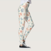 Leggings Côtière rustique - Coquillages, Starfish, Reef (35 (Droite)