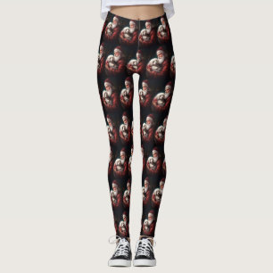 Leggings Coton De Tulear Avec Noël Du Père Noël