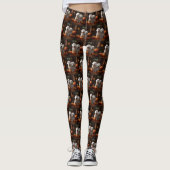 Leggings Coton De Tulear Chiot Automne Citrouille délice (Devant)