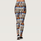 Leggings Coton De Tulear Halloween Éffrayant (Dos)