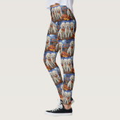 Leggings Coton De Tulear Halloween Éffrayant (Gauche)