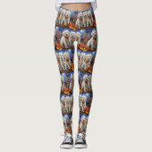 Leggings Coton De Tulear Halloween Éffrayant (Devant)