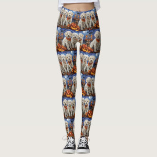 Leggings Coton De Tulear Halloween Éffrayant