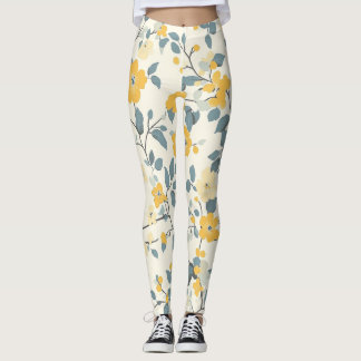 Leggings Cottage jaune Floral