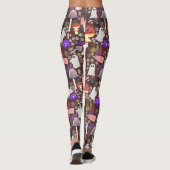 Leggings Cottagecore Halloween Ghouls Dark (Dos)