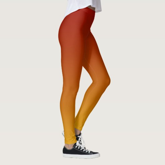 Leggings Couché de soleil orange jaune Ombre (Droite)