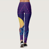 Leggings Couche de soleil Vaporwave (Dos)