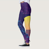 Leggings Couche de soleil Vaporwave (Gauche)