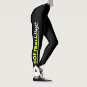 Leggings Couche Softball personnalisée (Droite)