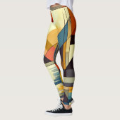 Leggings Coucher de soleil abstrait  (Gauche)