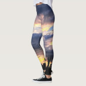 Leggings Coucher De Soleil Avec Palmiers (Gauche)