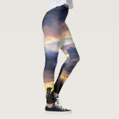 Leggings Coucher De Soleil Avec Palmiers (Droite)