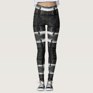 Leggings Coucher de soleil chasseur esquimau d'Alaska USA v