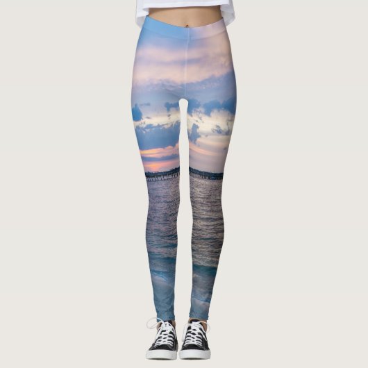 Leggings Coucher de soleil de Navarre Père Noël Rosa (Devant)