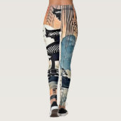 Leggings Coucher de soleil de Samurai : Voyage réfléchi (Dos)