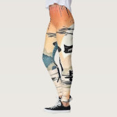 Leggings Coucher de soleil de Samurai : Voyage réfléchi (Gauche)