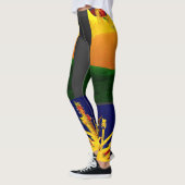LEGGINGS COUCHER DE SOLEIL ÉLECTRIQUE ! (Gauche)