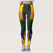 LEGGINGS COUCHER DE SOLEIL ÉLECTRIQUE ! (Devant)
