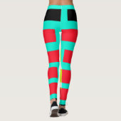 Leggings Coucher de soleil futuriste (Dos)