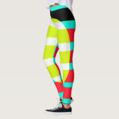 Leggings Coucher de soleil futuriste (Gauche)