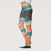 Leggings Coucher de soleil/océan/vague/mer (Gauche)