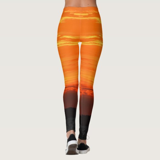 LEGGINGS COUCHER DE SOLEIL PACIFIQUE (Dos)