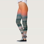 Leggings coucher de soleil sur la mer (Gauche)