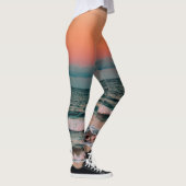 Leggings coucher de soleil sur la mer (Droite)