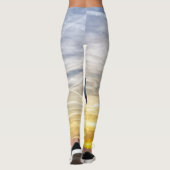 Leggings Coucher de soleil sur la réplique de la statue de  (Dos)