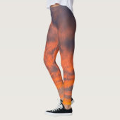Leggings Coucher de soleil sur le feu (Gauche)