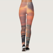 Leggings coucher de soleil sur l'eau (Dos)