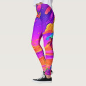 Leggings Coucher de soleil tropical vif (Gauche)