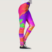 Leggings Coucher de soleil tropical vif (Droite)