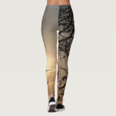 Leggings Coucher du soleil dans un arbre (Dos)