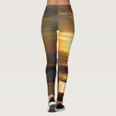 Leggings Coucher du soleil d'or (Dos)