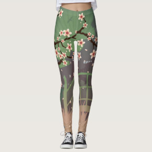 Leggings Coucher du soleil sur la fleur