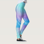 Leggings Coucher du soleil tropical de l'eau en pastel (Droite)