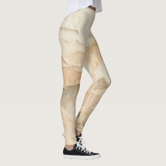 Leggings Couches à déchirure texturées naturelles (Droite)